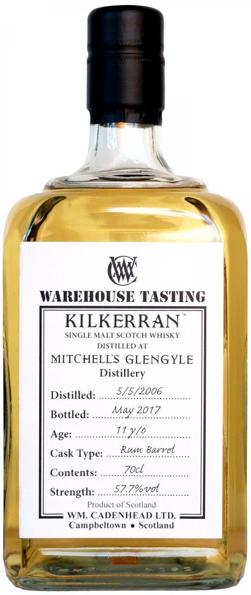 Kilkerran 2006 CA  Warehouse Tasting