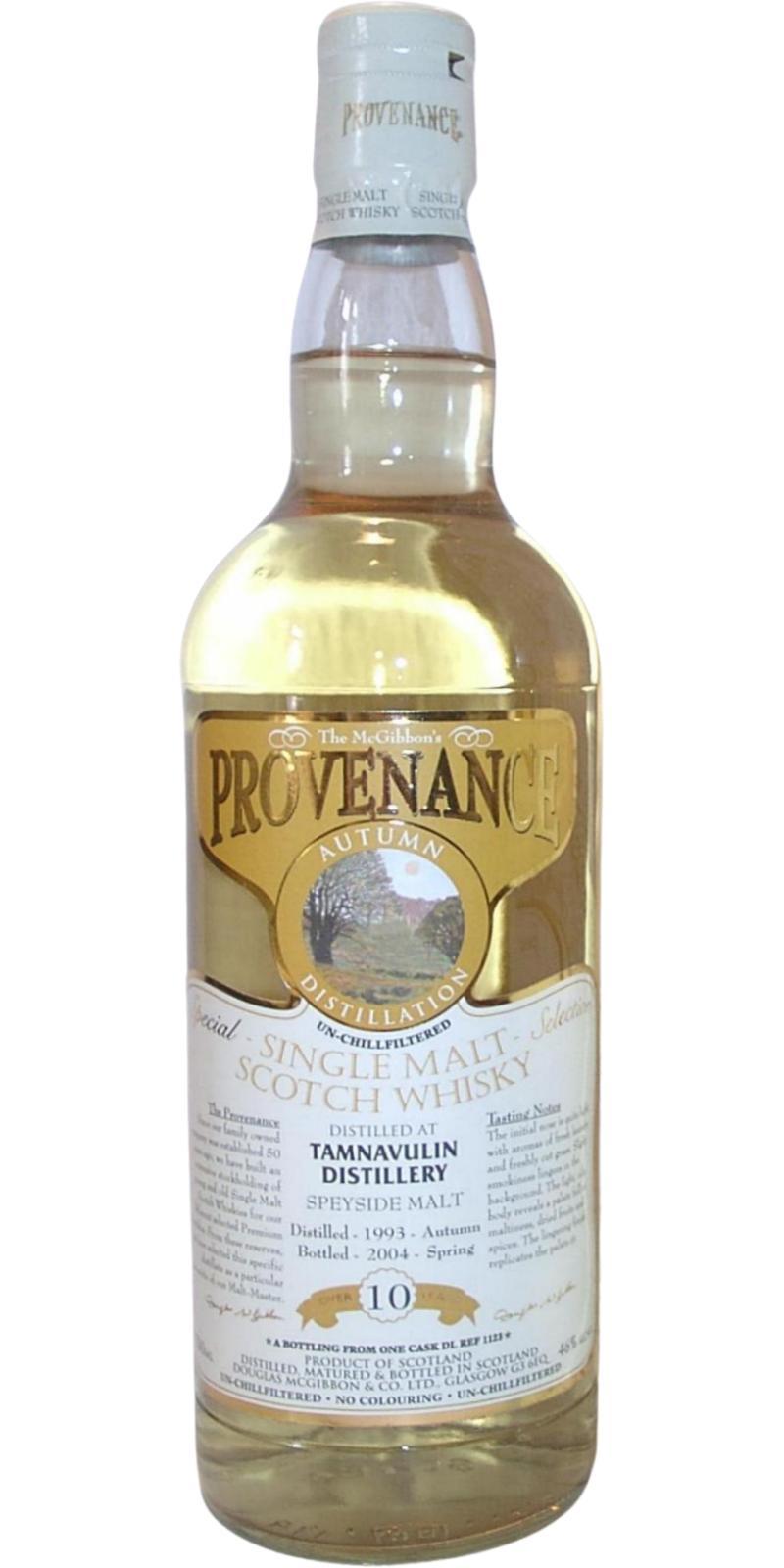 Tamnavulin 1993 McG McGibbon's Provenance