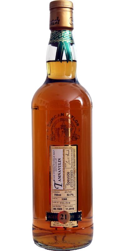 Tamnavulin 1989 DT Rare Auld