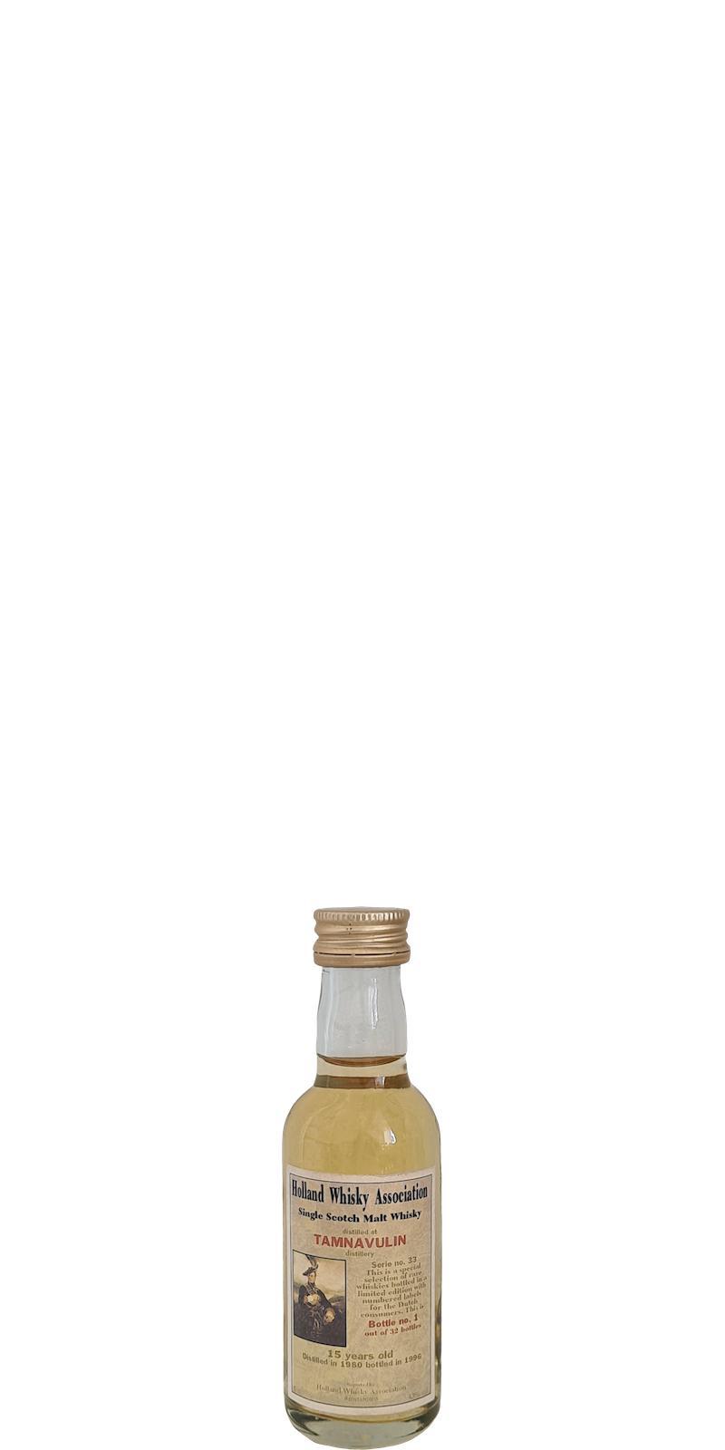 Tamnavulin 1980 HpdV Serie no. 33 - Miniature