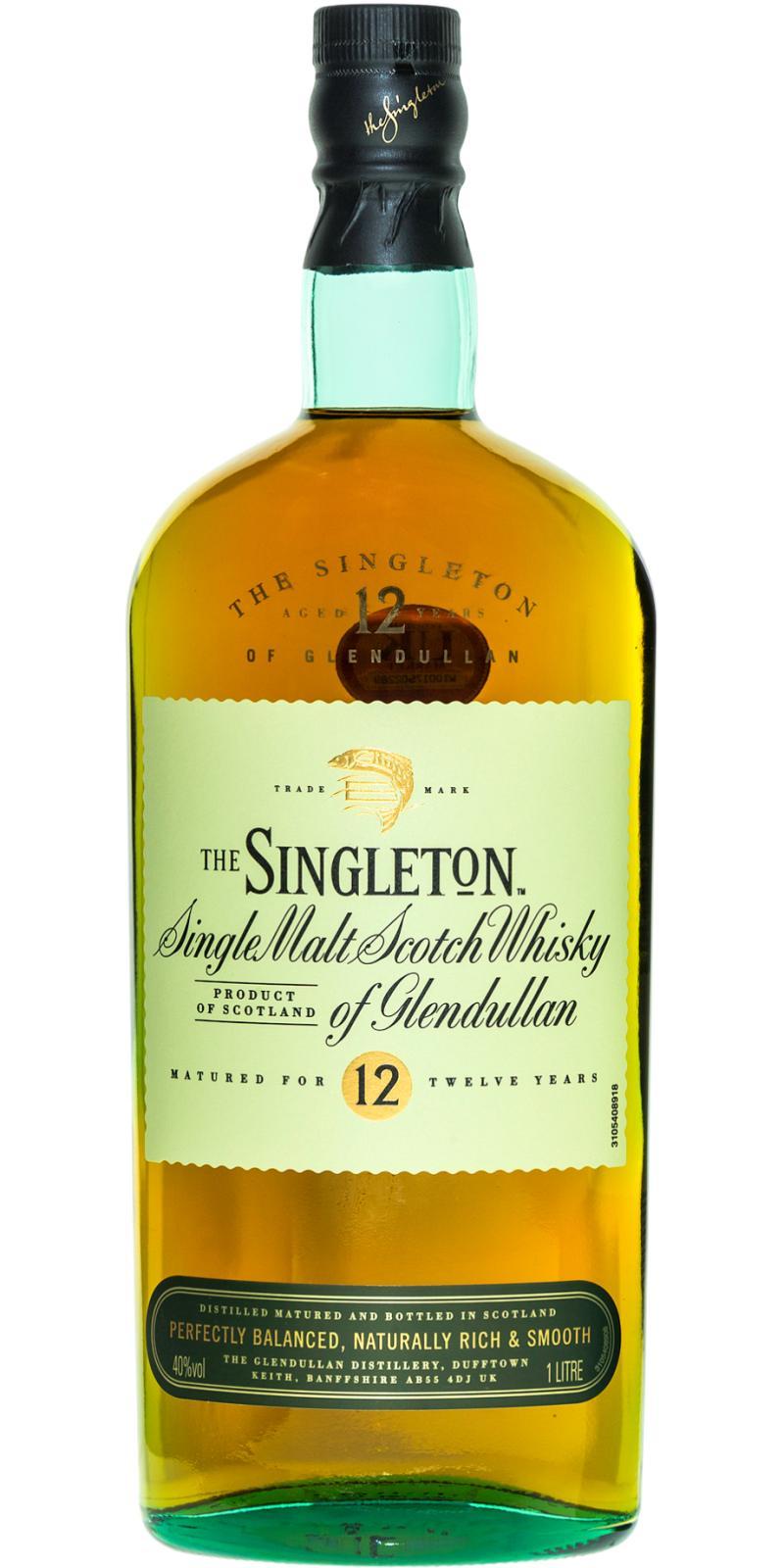The Singleton of Glendullan 12-year-old  Perfectly Balanced, Naturally Rich & Smooth