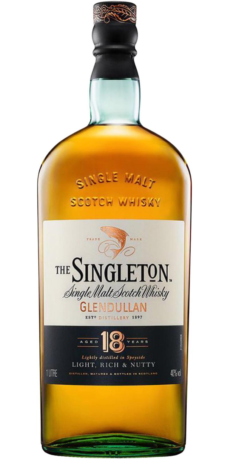 The Singleton of Glendullan 18-year-old  Light, Rich & Nutty