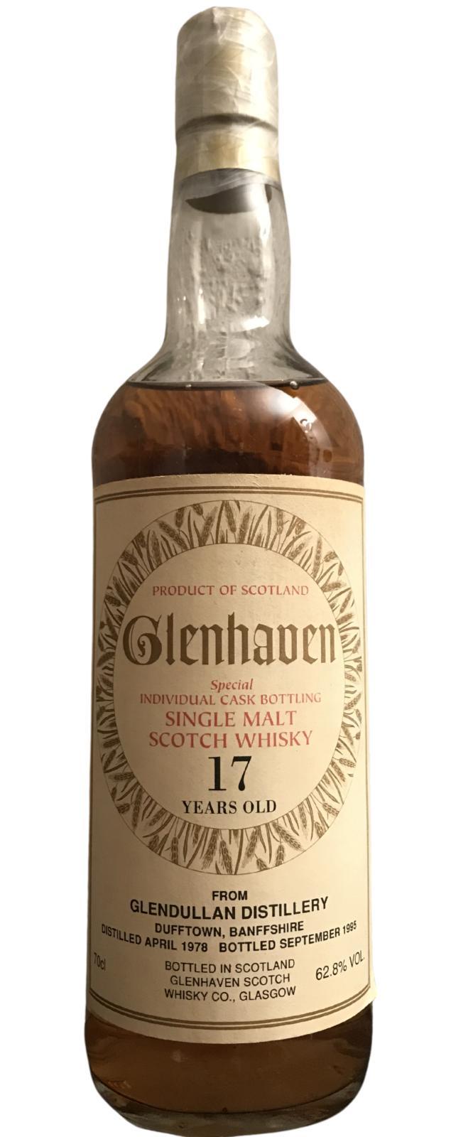 Glendullan 1978 Gh  Special Individual Cask Bottling
