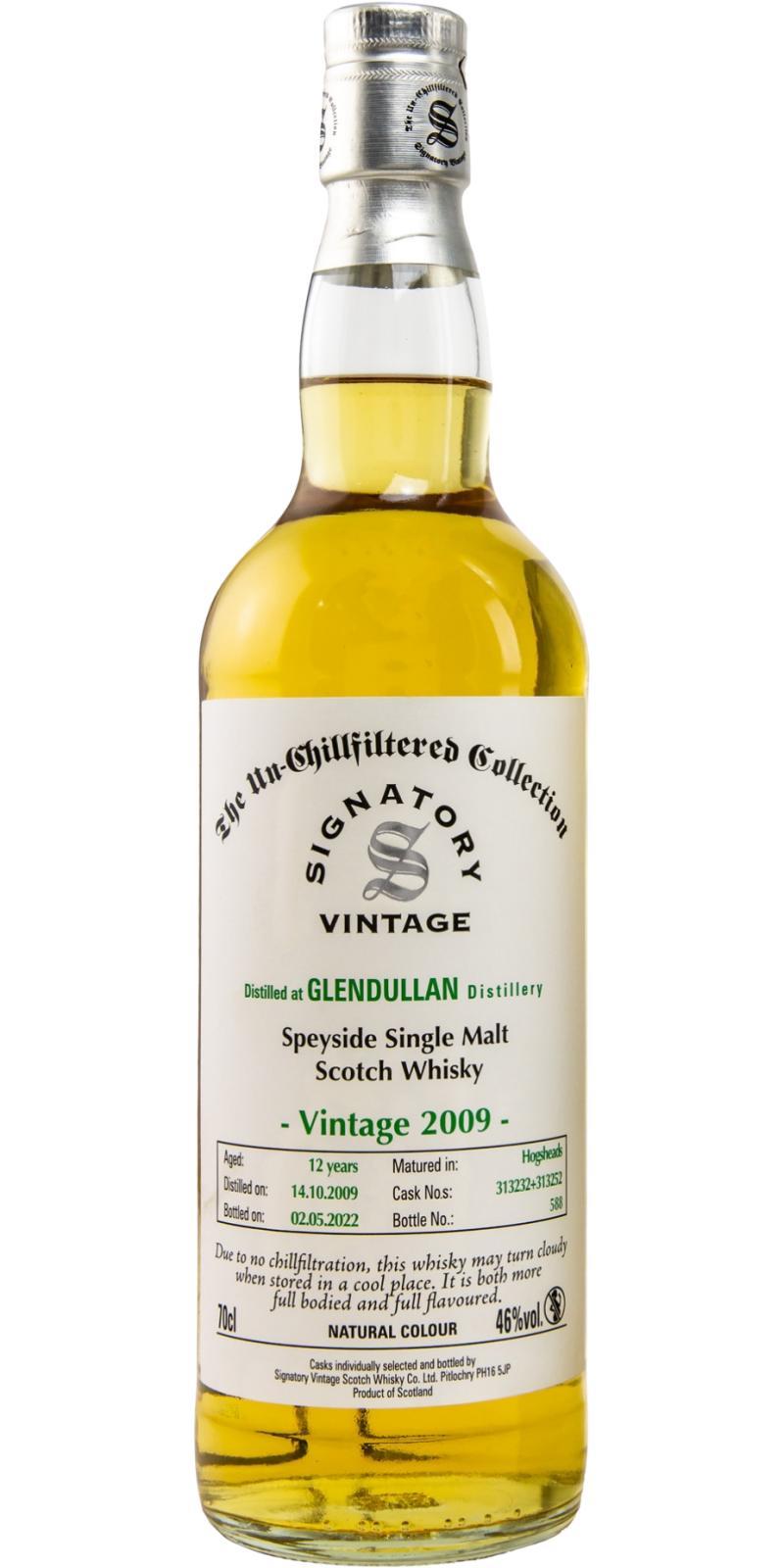 Glendullan 2009 SV  The Un-Chillfiltered Collection