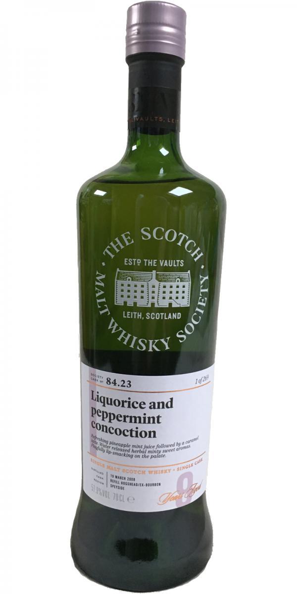 Glendullan 2008 SMWS 84.23  Liquorice & peppermint concoction