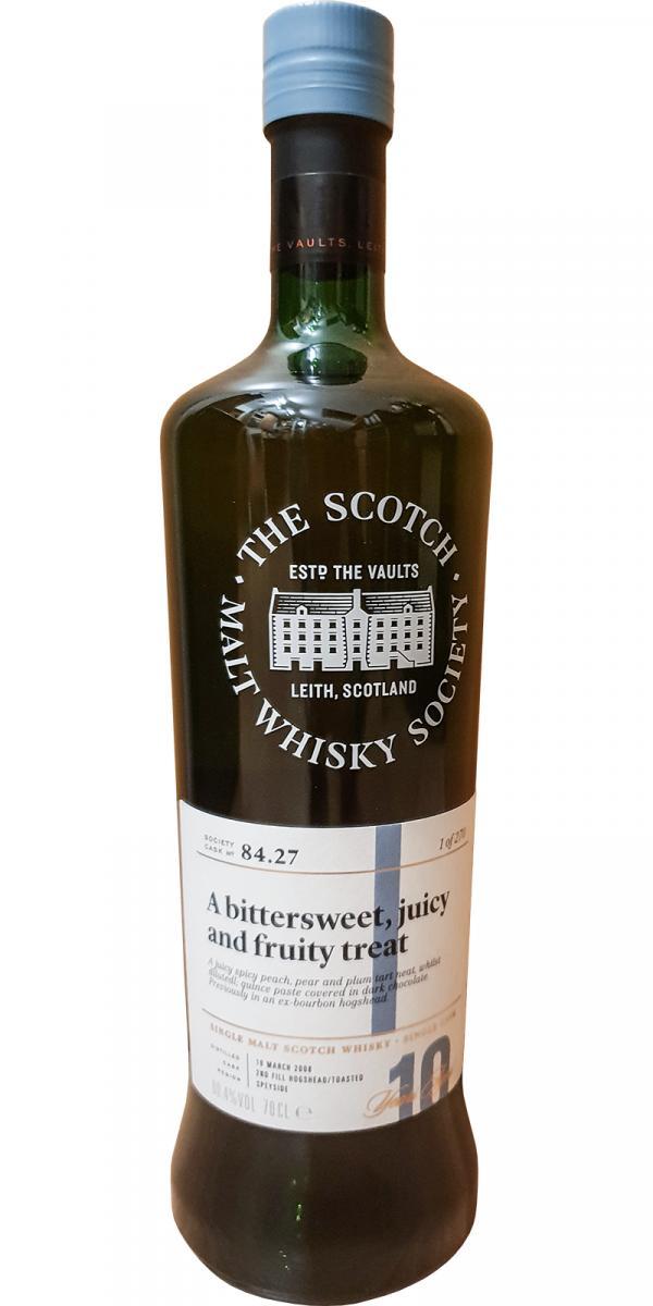 Glendullan 2008 SMWS 84.27  A bittersweet, juicy and fruity treat