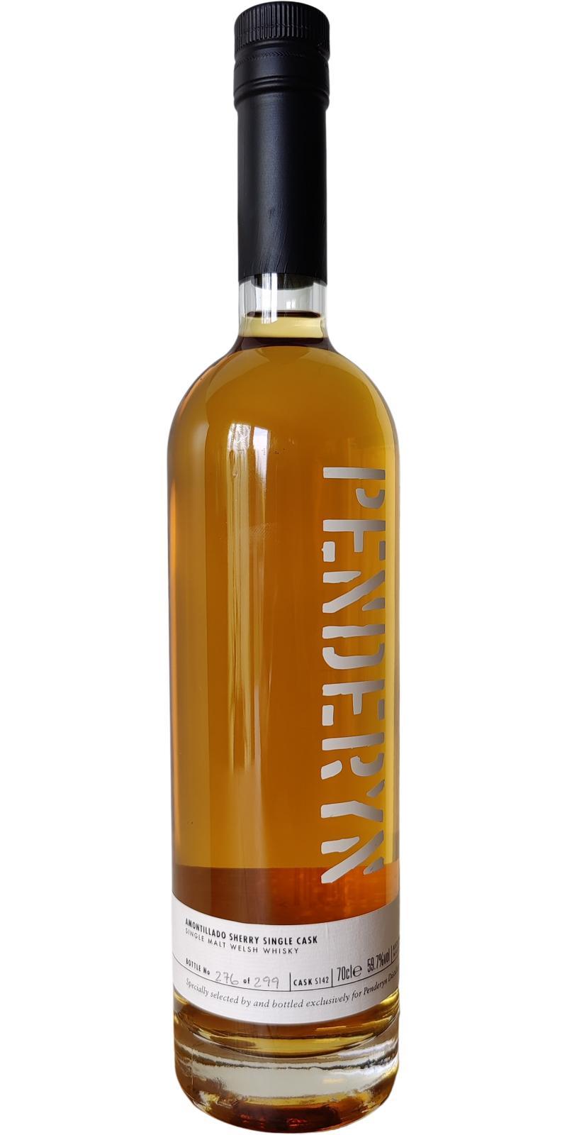 Penderyn Amontillado Sherry Single Cask  Single Malt Welsh Whisky