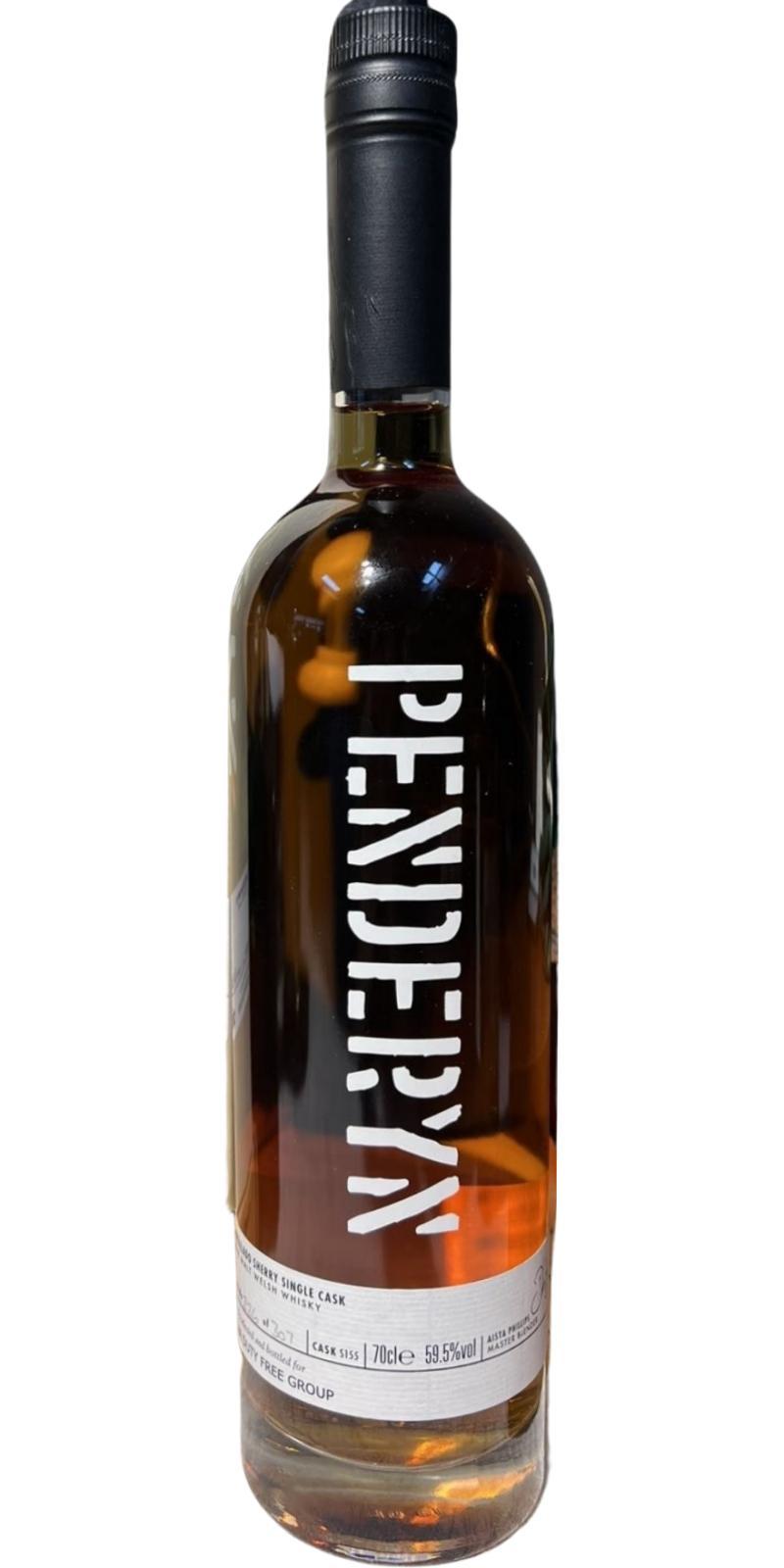 Penderyn Amontillado Sherry Single Cask  Single Malt Welsh Whisky