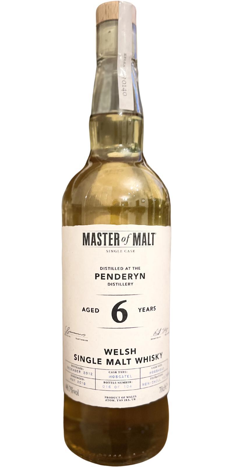 Penderyn 2012 MoM  Welsh Single Malt Whisky