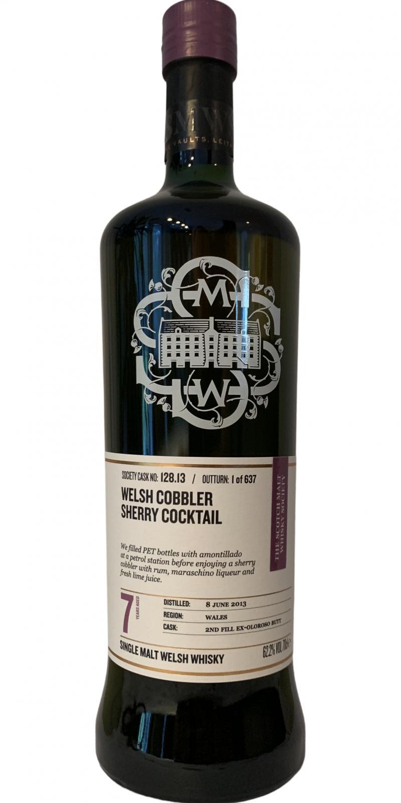 Penderyn 2013 SMWS 128.13  Welsh cobbler sherry cocktail