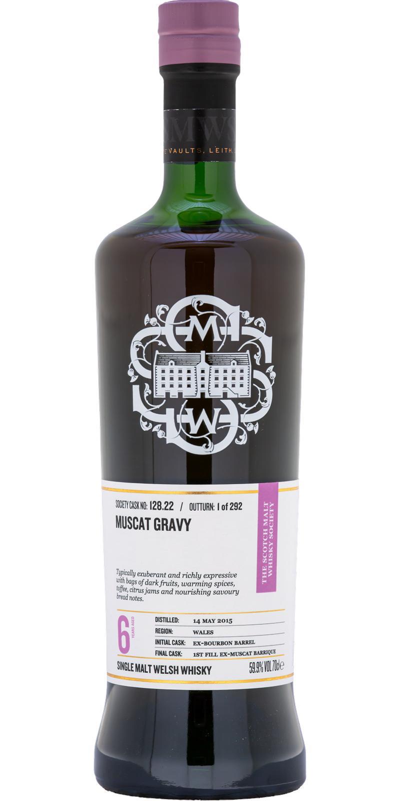 Penderyn 2015 SMWS 128.22  Muscat gravy