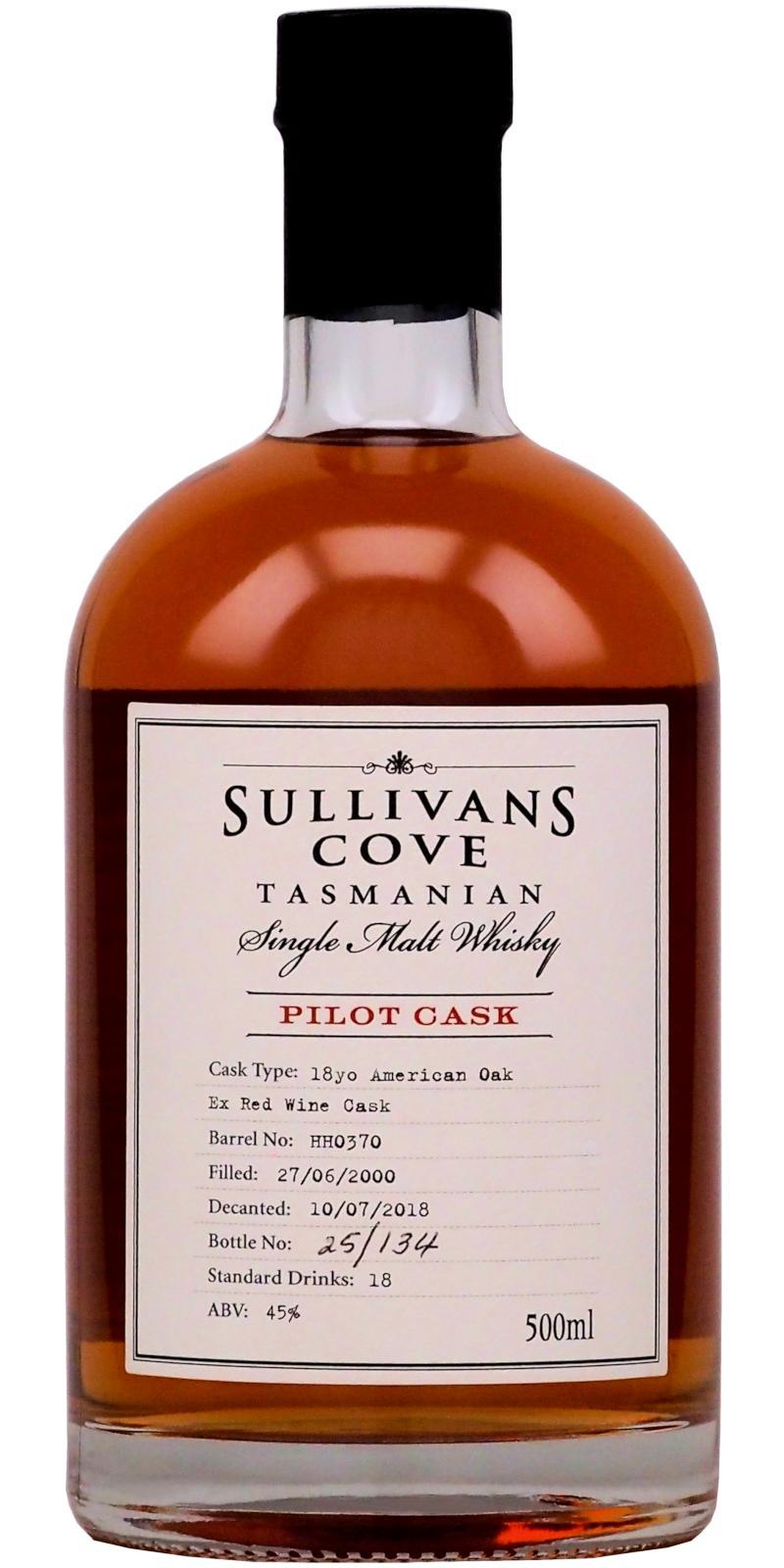 Sullivans Cove 2000  Pilot Cask