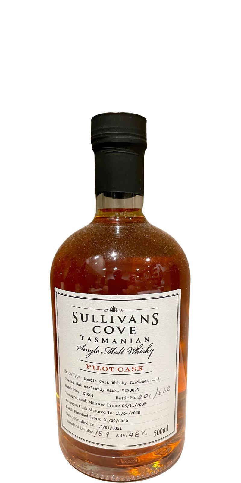 Sullivans Cove Pilot Cask
