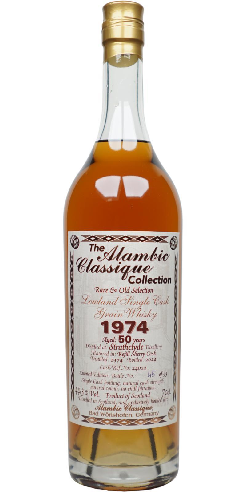 Strathclyde 1974 AC  Rare & Old Selection