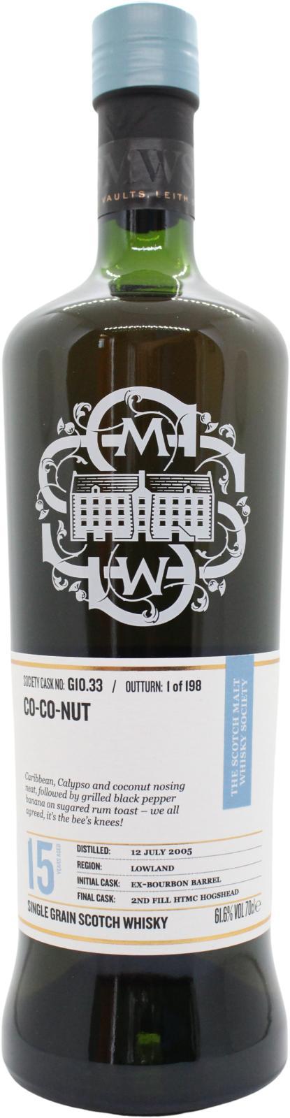 Strathclyde 2005 SMWS G10.33  Co-co-nut