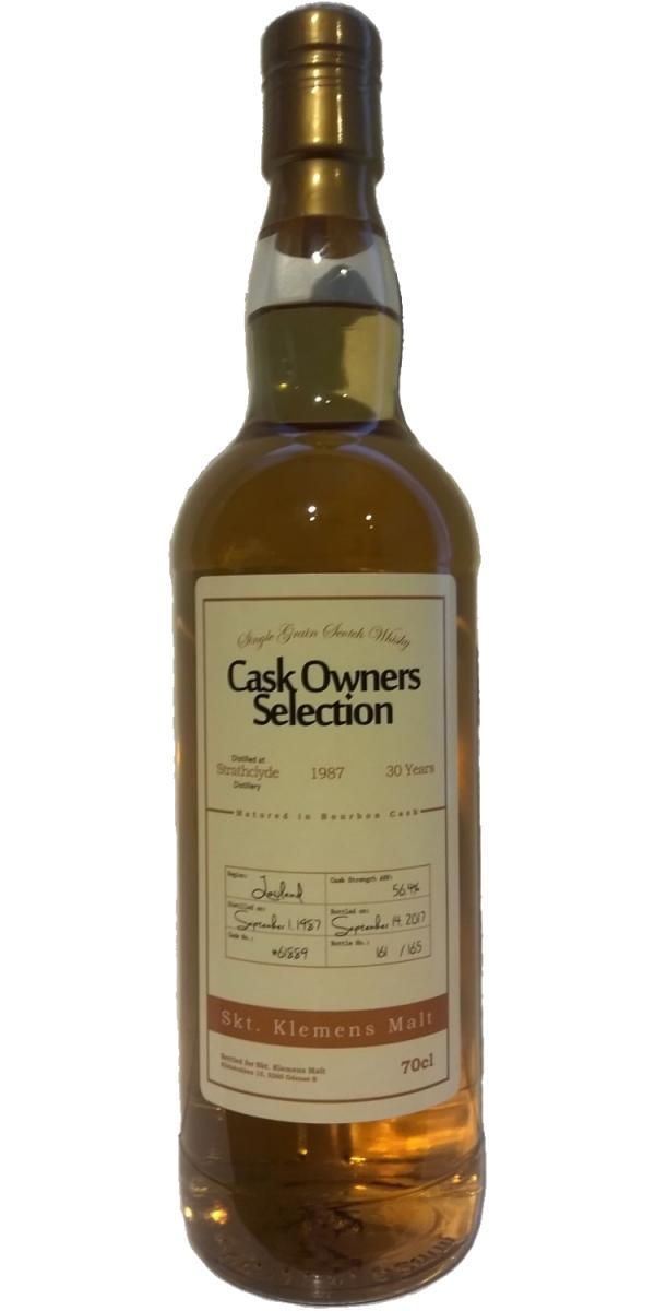 Strathclyde 1987 WhB  Cask Owners Selection