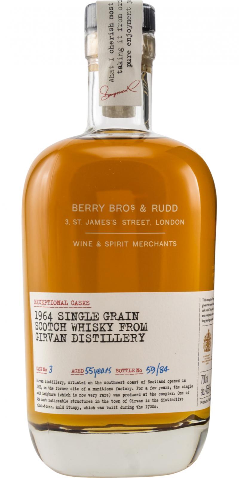 Girvan 1964 BR  Exceptional Casks