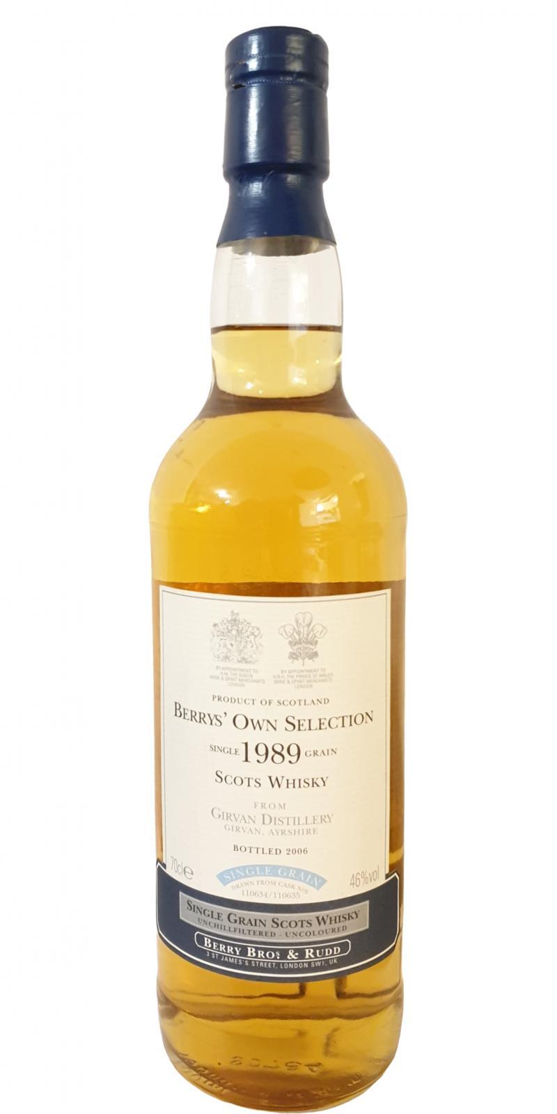 Girvan 1989 BR  Berrys' Own Selection