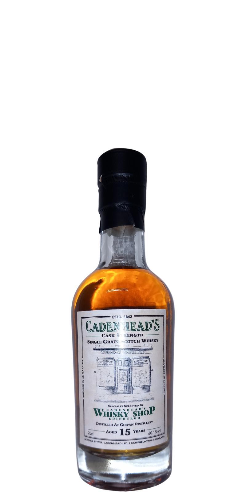 Girvan 15-year-old CA  Cadenhead's Whisky Shop Edinburgh