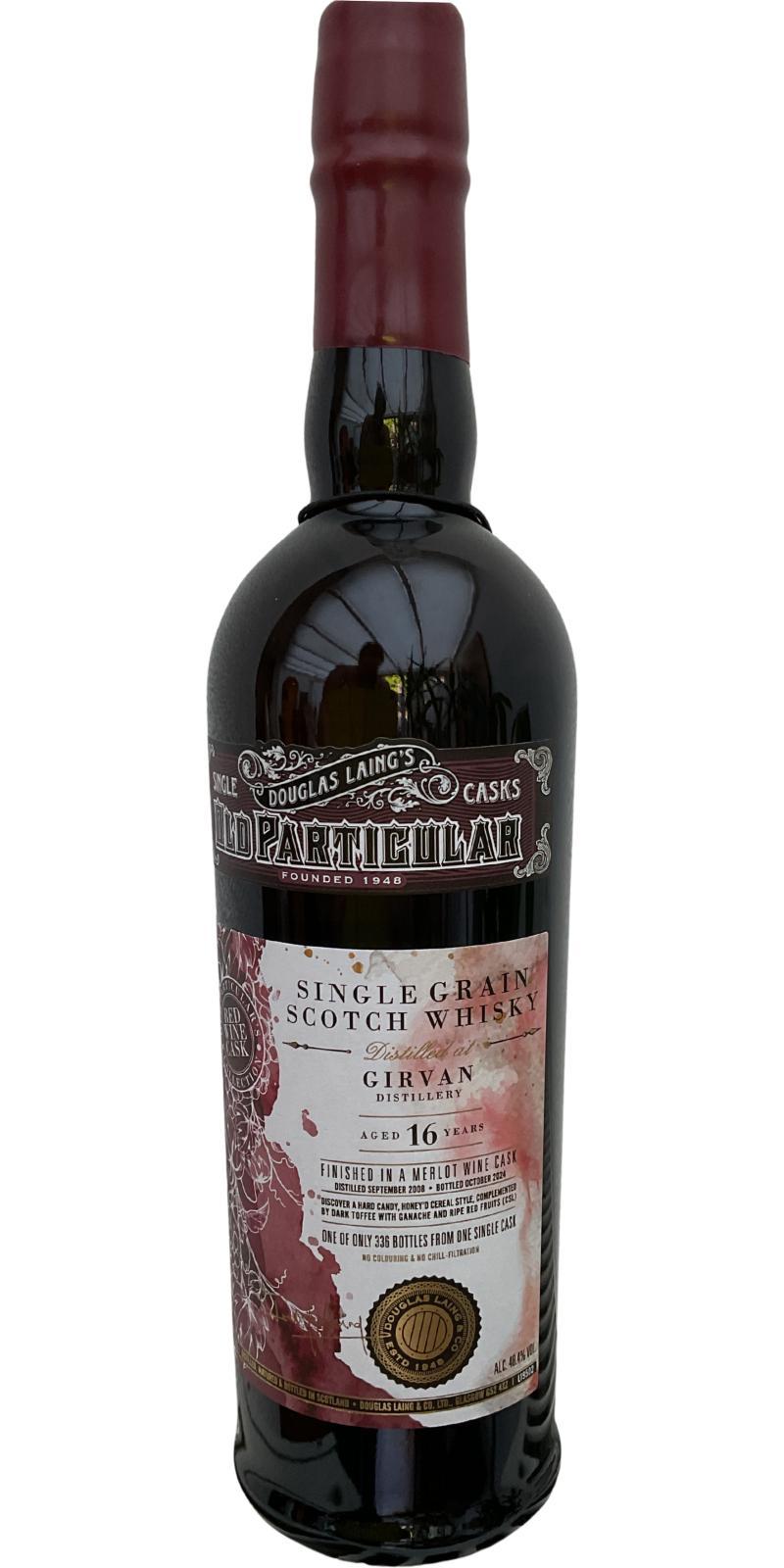 Girvan 2008 DL  Old Particular - Red Wine Cask Collection