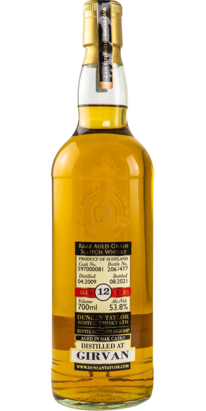 Girvan 2009 DT  Rare Auld Grain