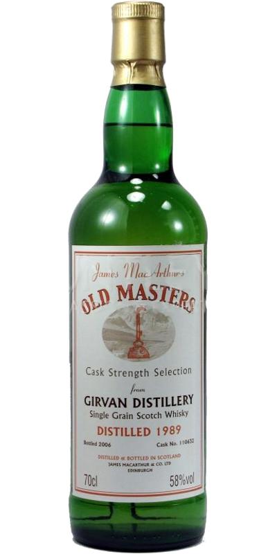 Girvan 1989 JM  Old Masters - Cask Strength Selection