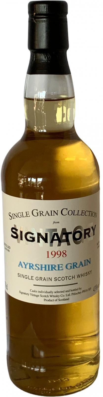 Ayreshire Grain 1998 SV  Single Grain Collection