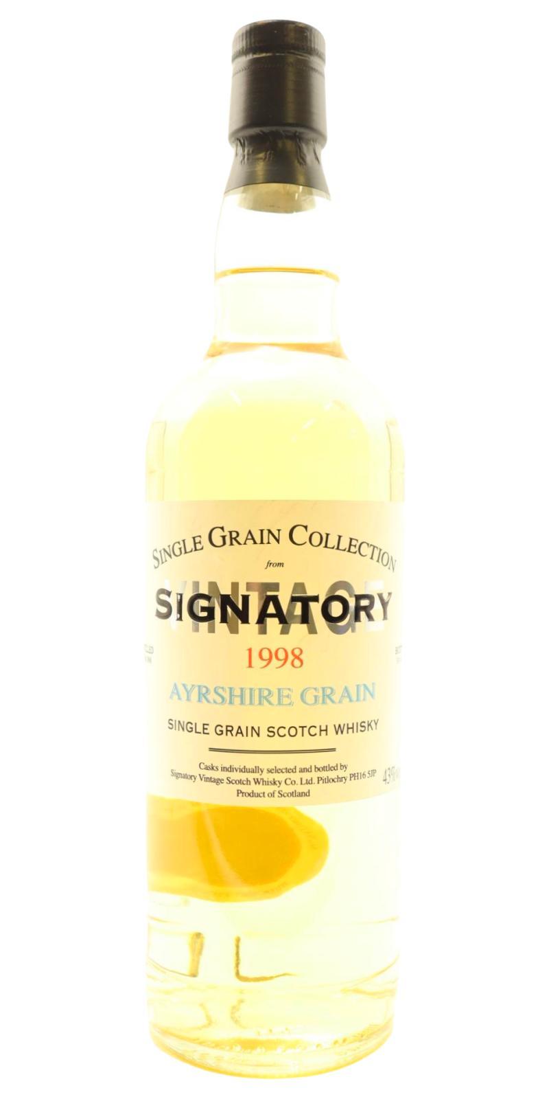 Ayrshire 1998 SV  Single Grain Collection