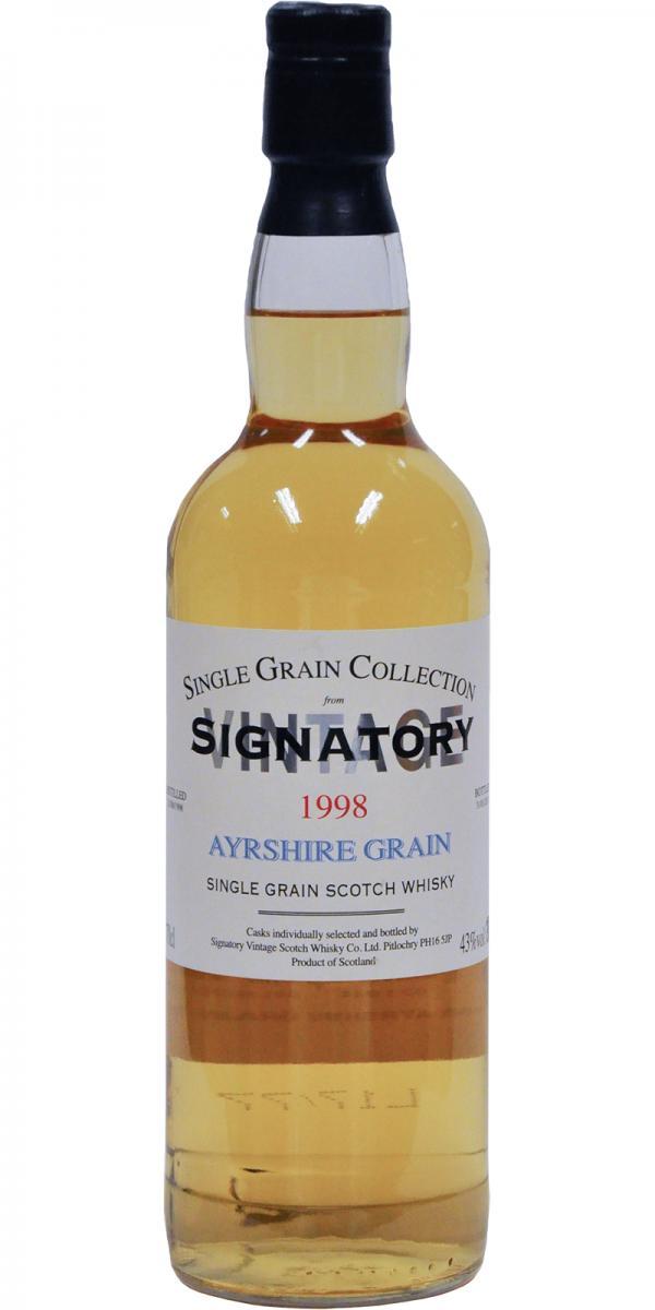 Ayrshire 1998 SV  Single Grain Collection