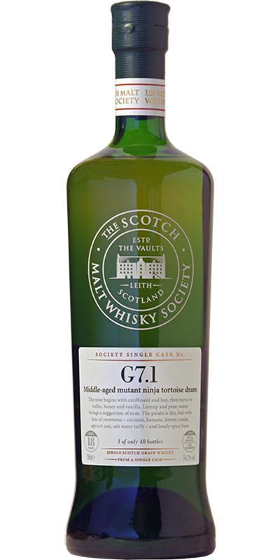 Girvan 18-year-old SMWS G7.1  Middle-aged mutant ninja tortoise dram