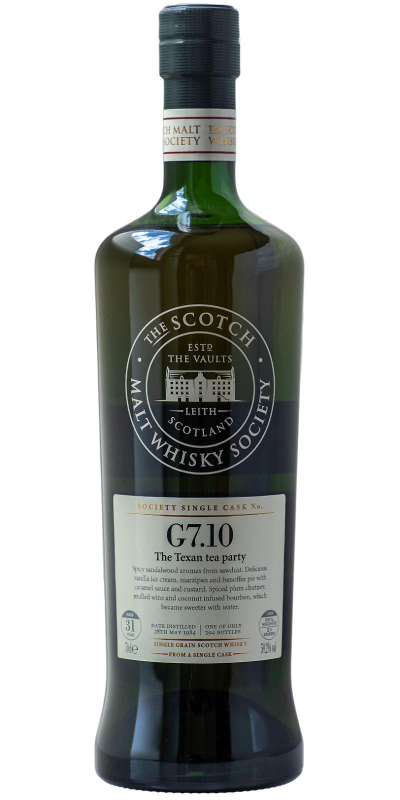 Girvan 1984 SMWS G7.10  The Texan tea party