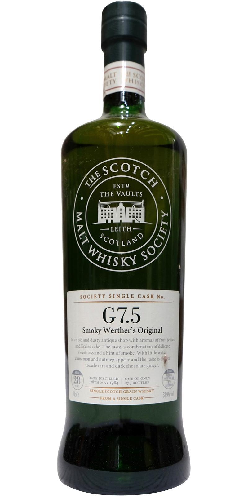 Girvan 1984 SMWS G7.5  Smoky Werther's Original