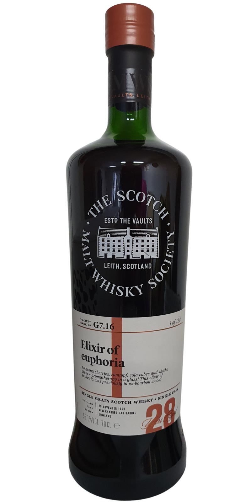 Girvan 1990 SMWS G7.16  Elixir of euphoria