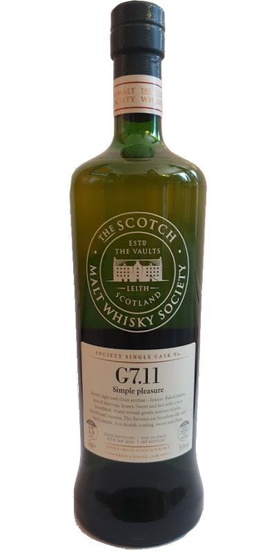 Girvan 2000 SMWS G7.11  Simple pleasure