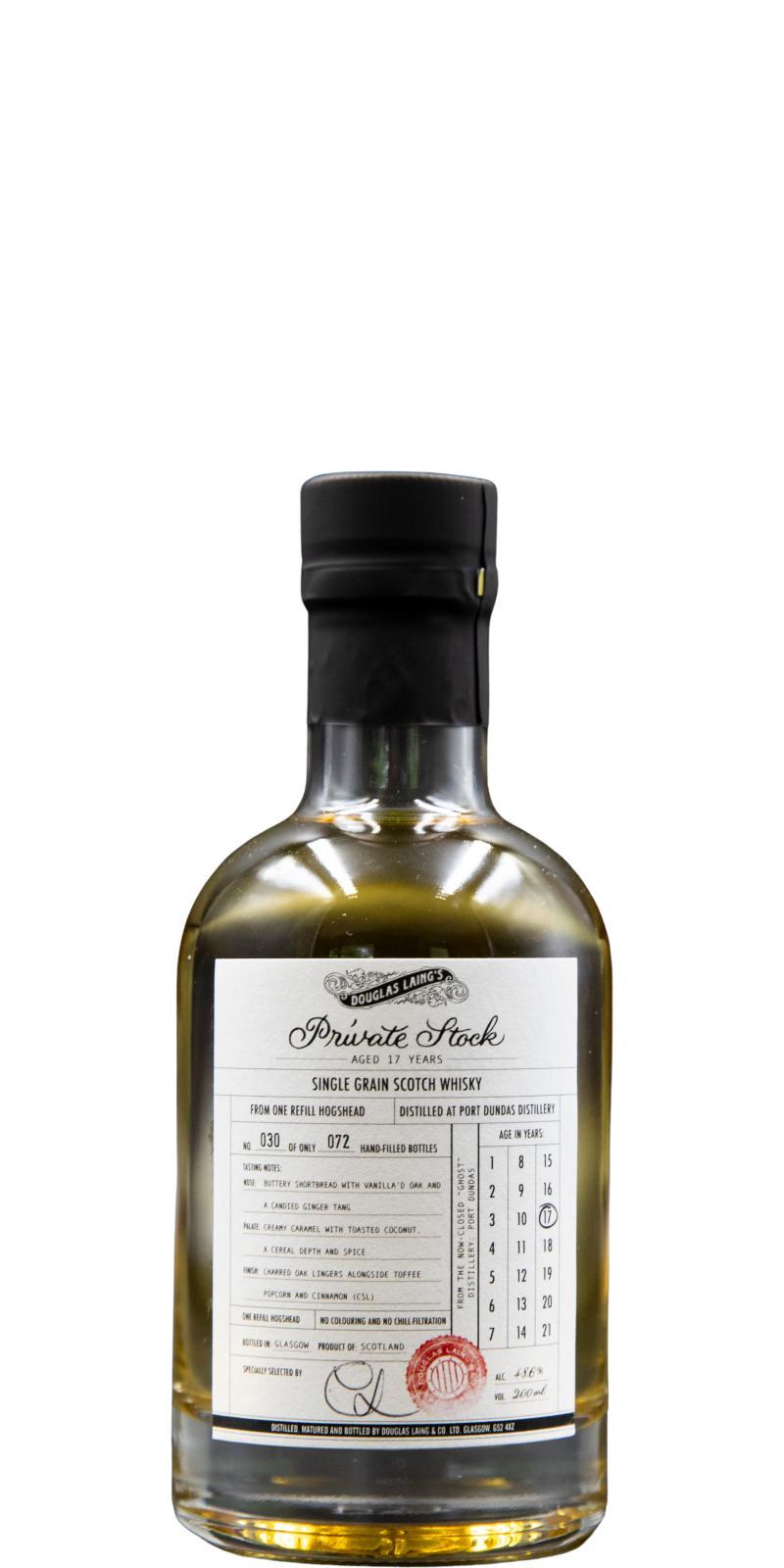 Port Dundas 17-year-old DL Private Stock