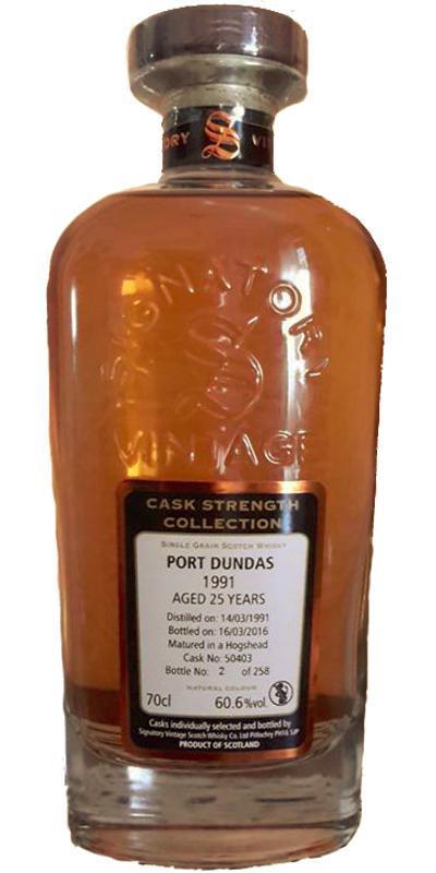 Port Dundas 1991 SV Cask Strength Collection