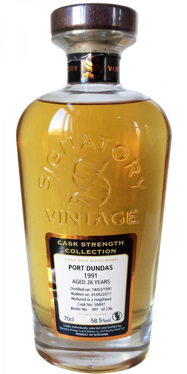 Port Dundas 1991 SV Cask Strength Collection