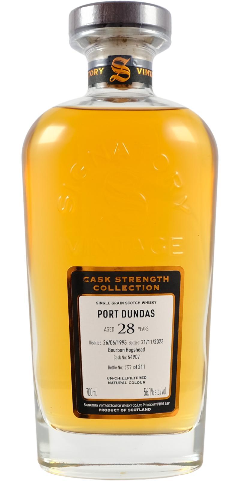 Port Dundas 1995 SV Cask Strength Collection