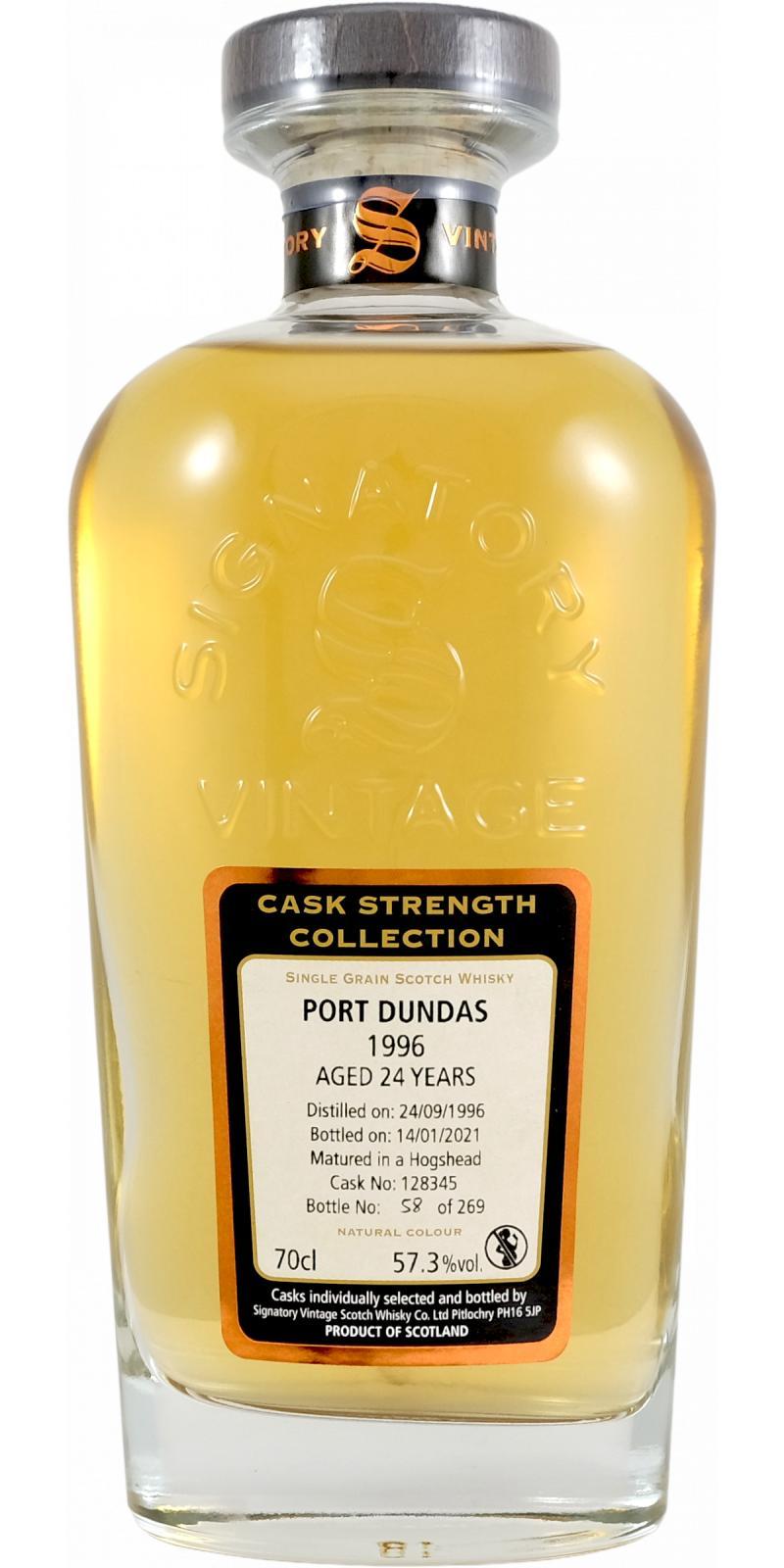 Port Dundas 1996 SV Cask Strength Collection