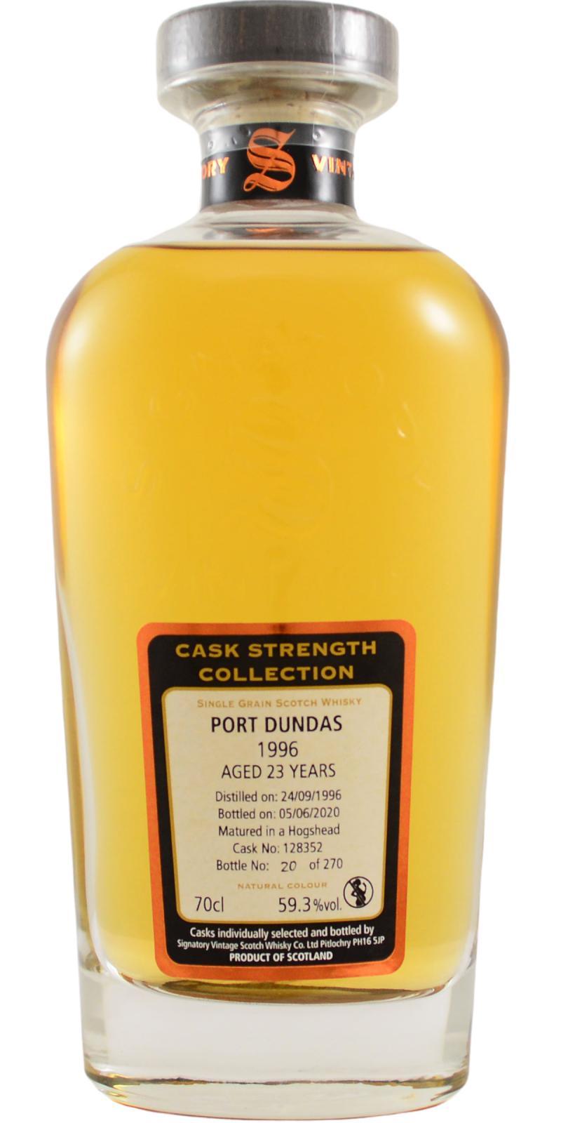 Port Dundas 1996 SV Cask Strength Collection