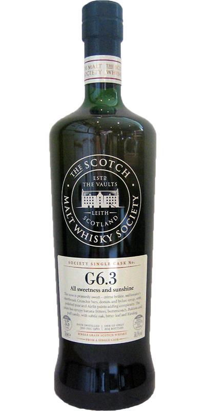 Port Dundas 1980 SMWS G6.3 All sweetness and sunshine