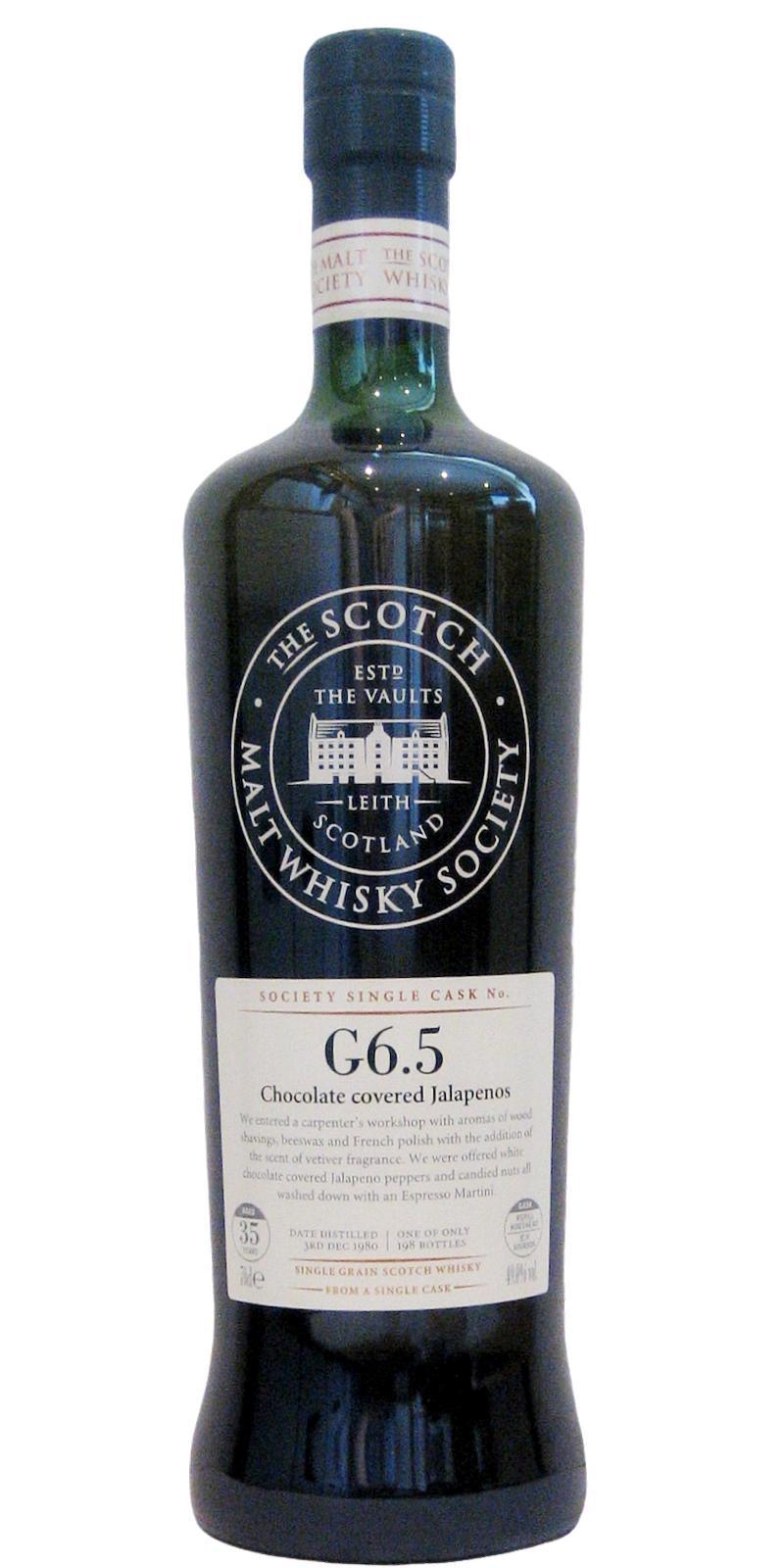 Port Dundas 1980 SMWS G6.5 Chocolate covered Jalapenos