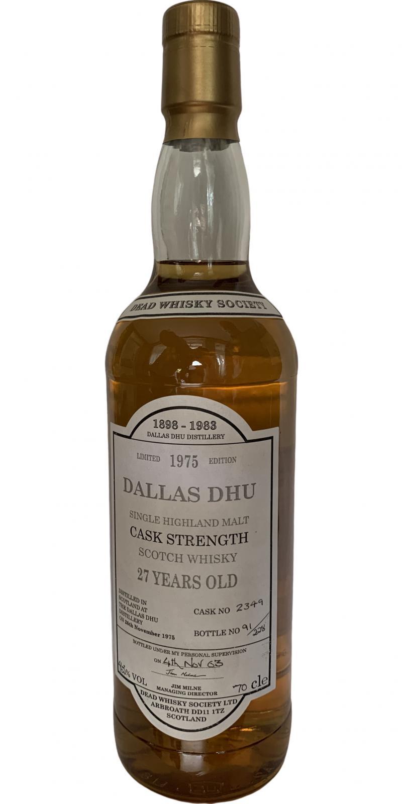 Dallas Dhu 1975 DWS