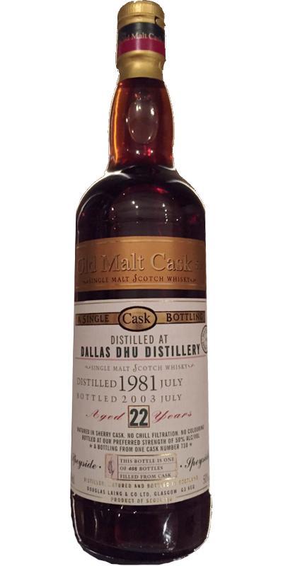 Dallas Dhu 1981 DL  The Old Malt Cask