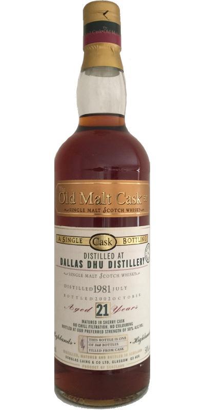 Dallas Dhu 1981 DL  The Old Malt Cask