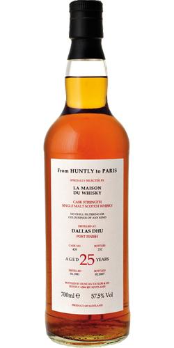 Dallas Dhu 1981 DT  From Huntly to Paris