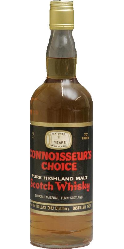 Dallas Dhu 1968 GM  Connoisseurs Choice