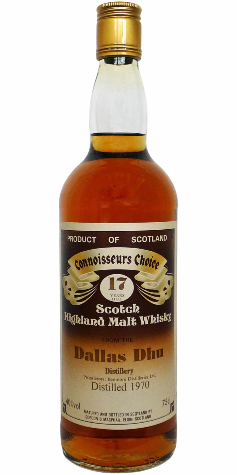 Dallas Dhu 1970 GM  Connoisseurs Choice