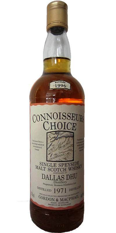 Dallas Dhu 1971 GM  Connoisseurs Choice