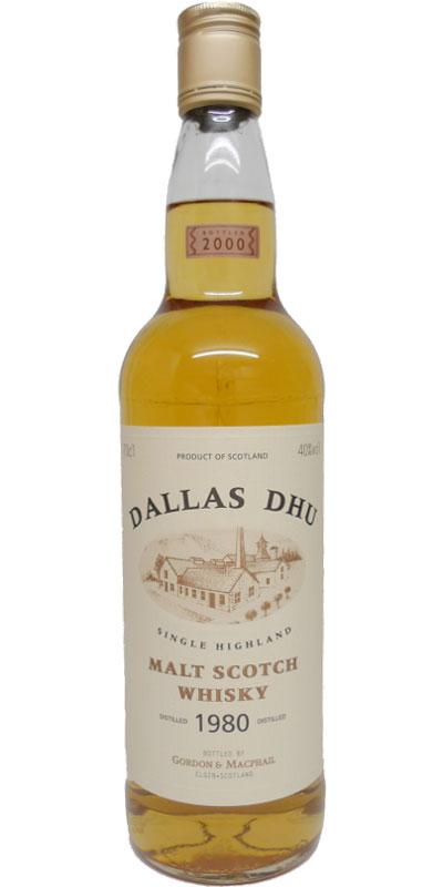 Dallas Dhu 1980 GM  Licensed Bottling